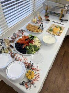 food from the ribbon cutting ceremony of our new dialysis den