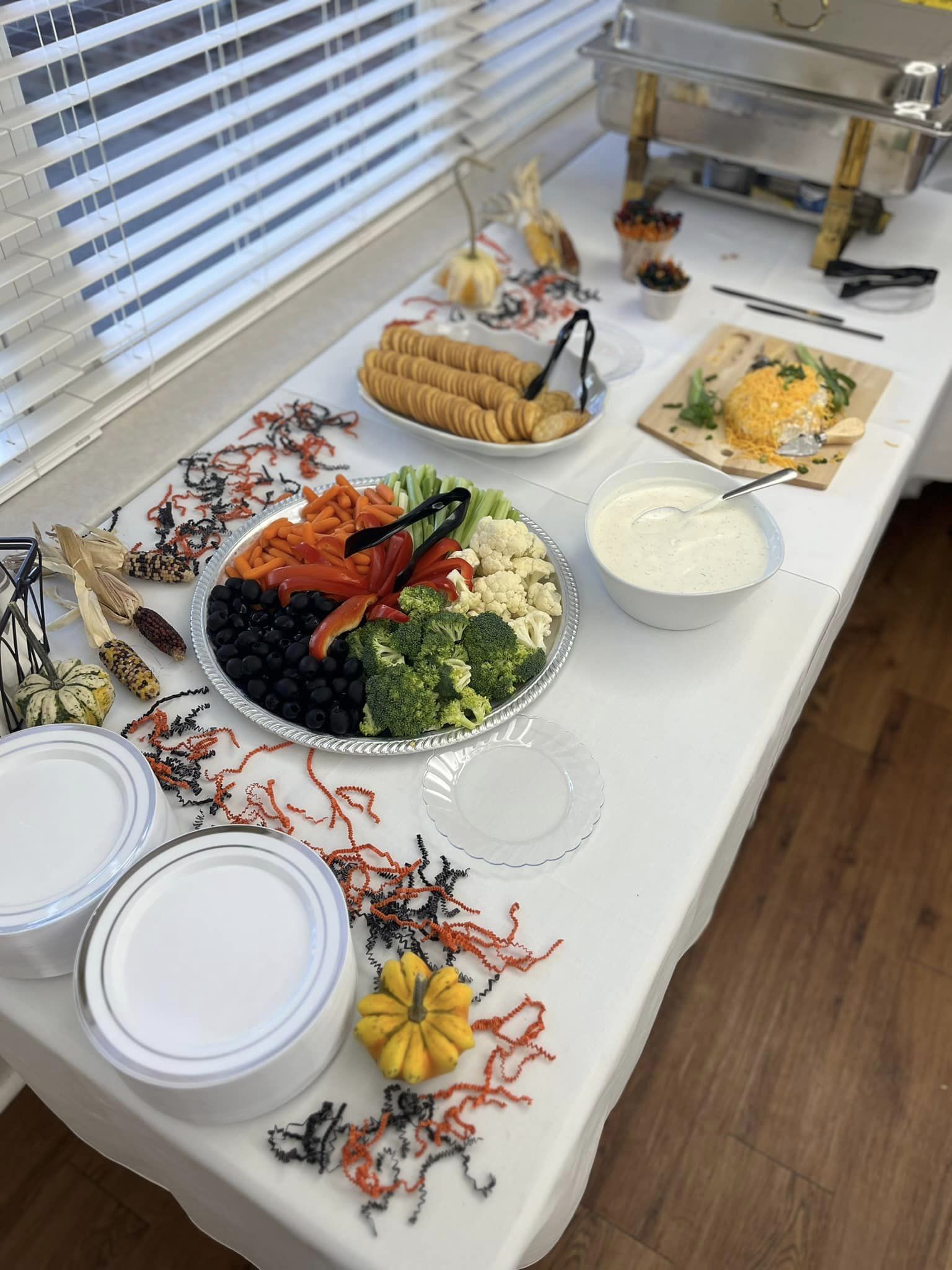 food from the ribbon cutting ceremony of our new dialysis den